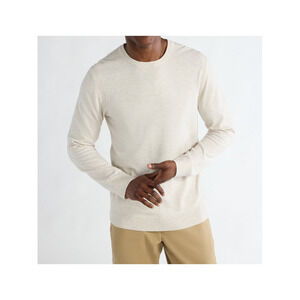Free Assembly Mens Crewneck‎ Sweater Everyday Pullover Oatmeal Heather Size L
